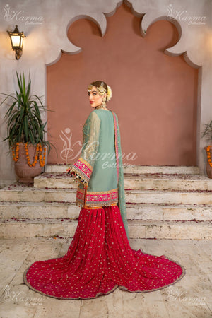 KCS-F-425-Apple Green & Red - Sherry's wardrobe