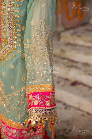 KCS-F-425-Apple Green & Red - Sherry's wardrobe