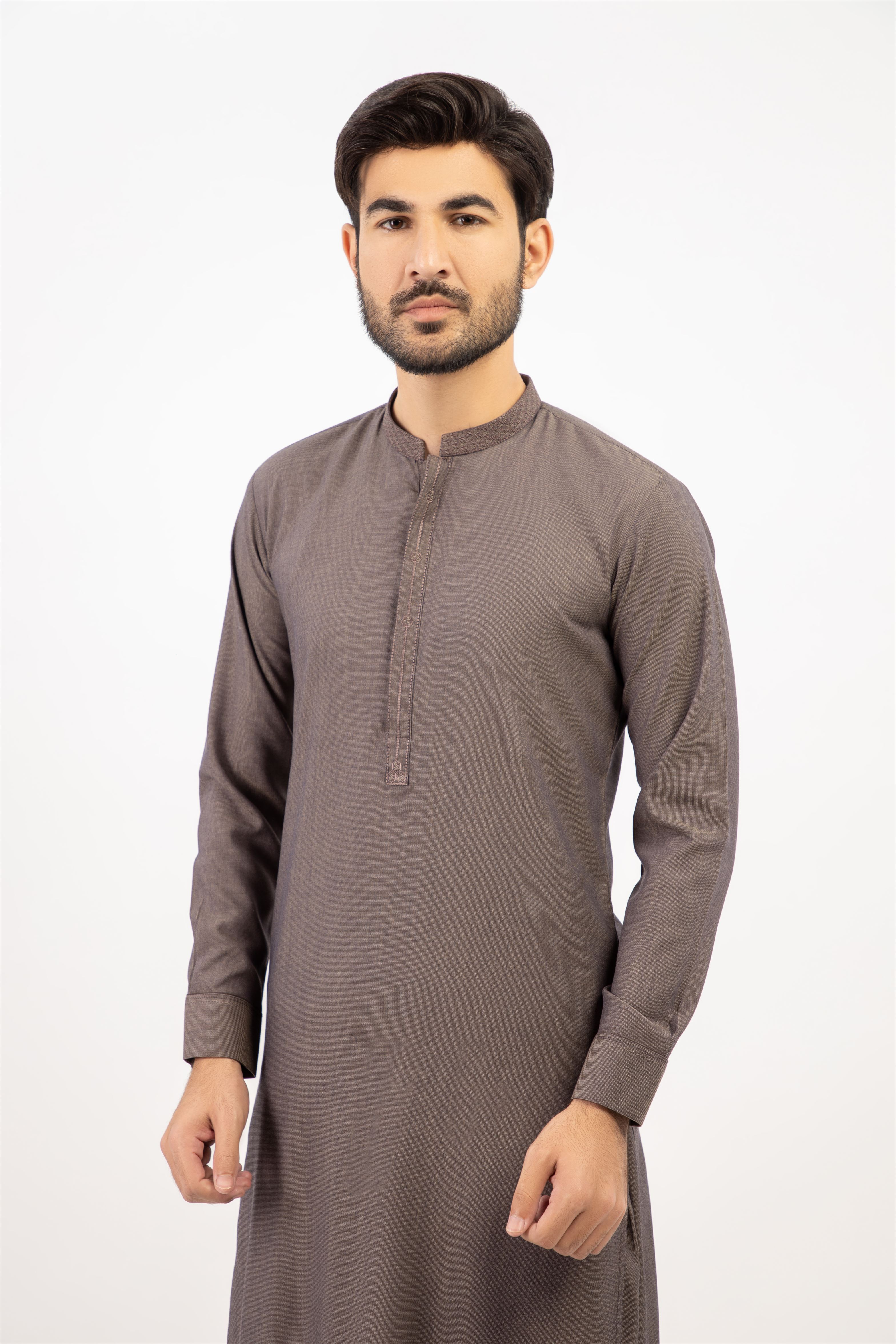 MEN SHALWAR KAMEEZ BEIGE – AL IMRAN BOUTIQUE