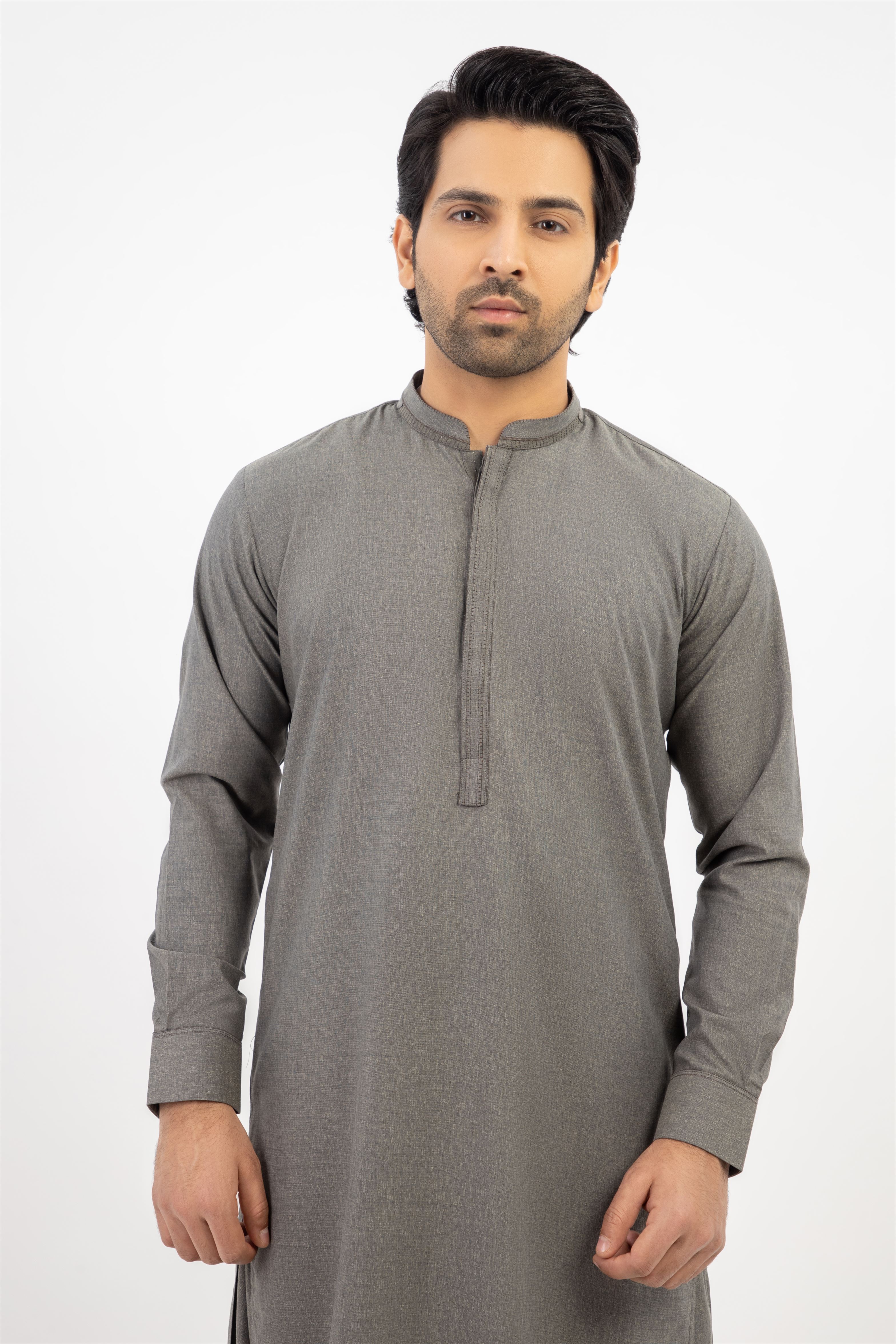 MEN SHALWAR KAMEEZ GREY