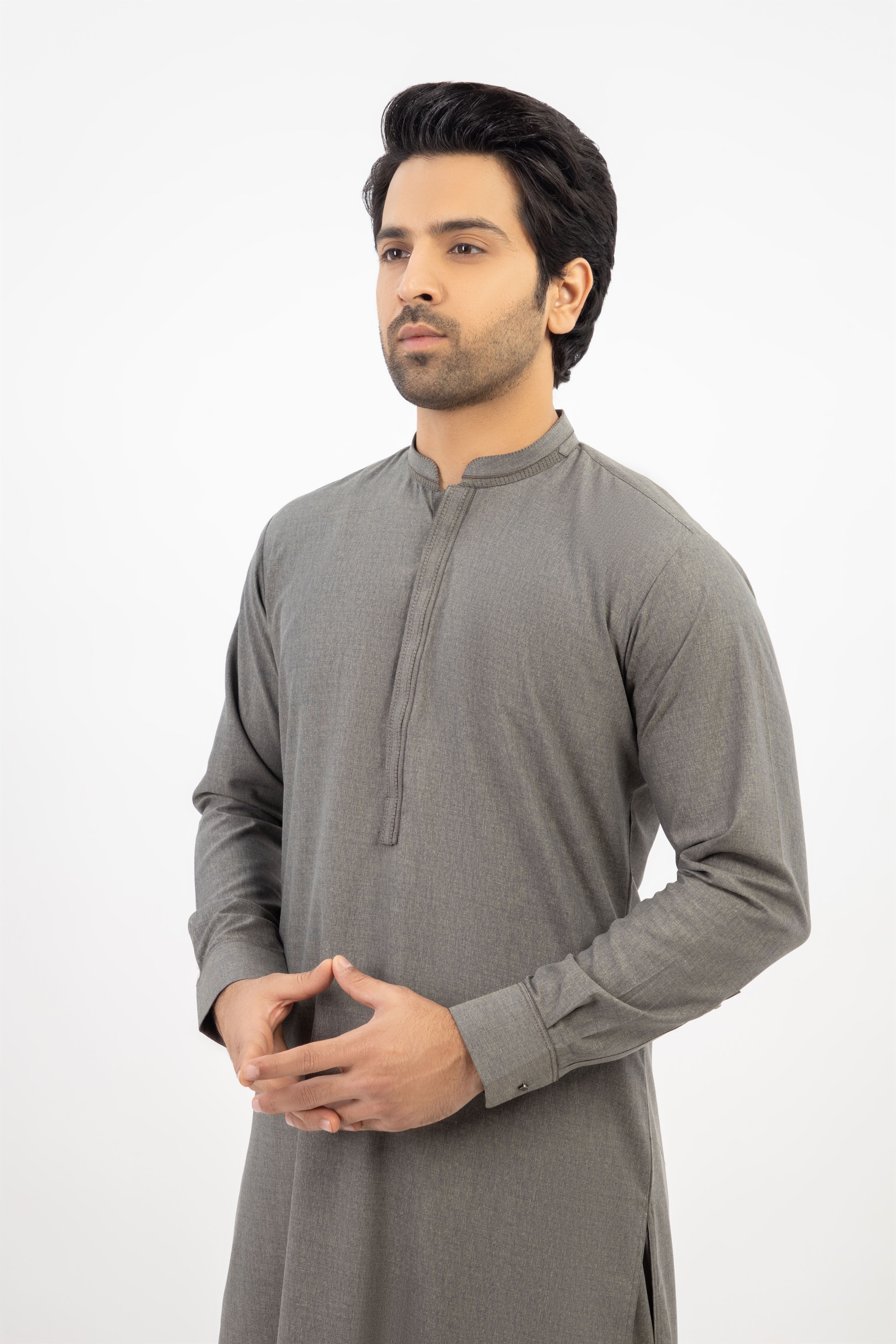 MEN SHALWAR KAMEEZ GREY