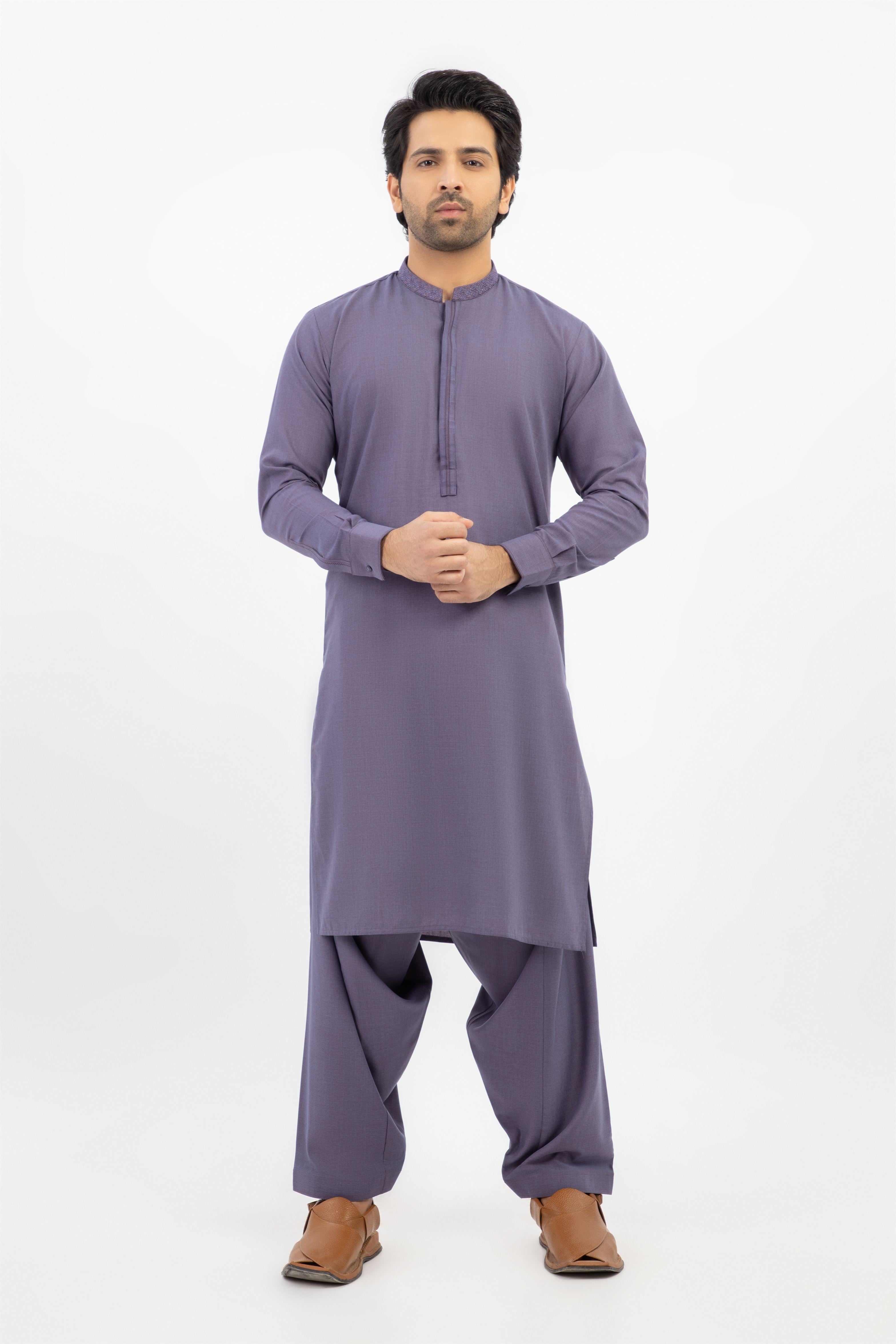 MEN SHALWAR KAMEEZ PURPLE