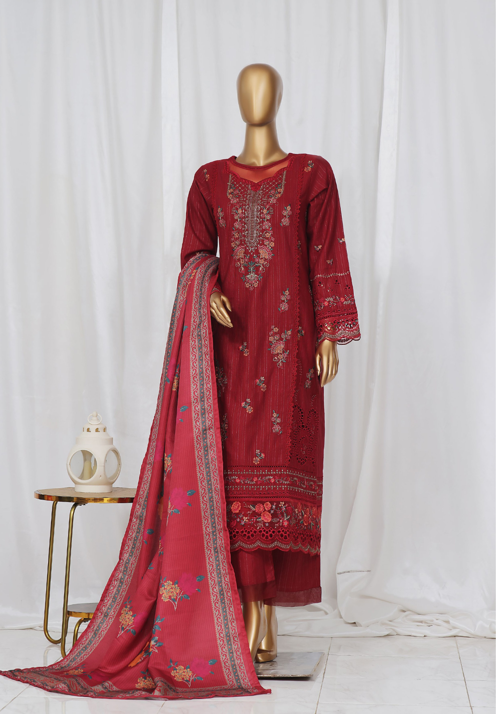 SB Luxury Embroidered Khaddar D-3402