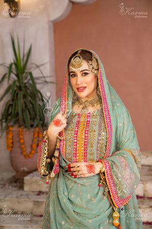 KCS-F-425-Apple Green & Red - Sherry's wardrobe