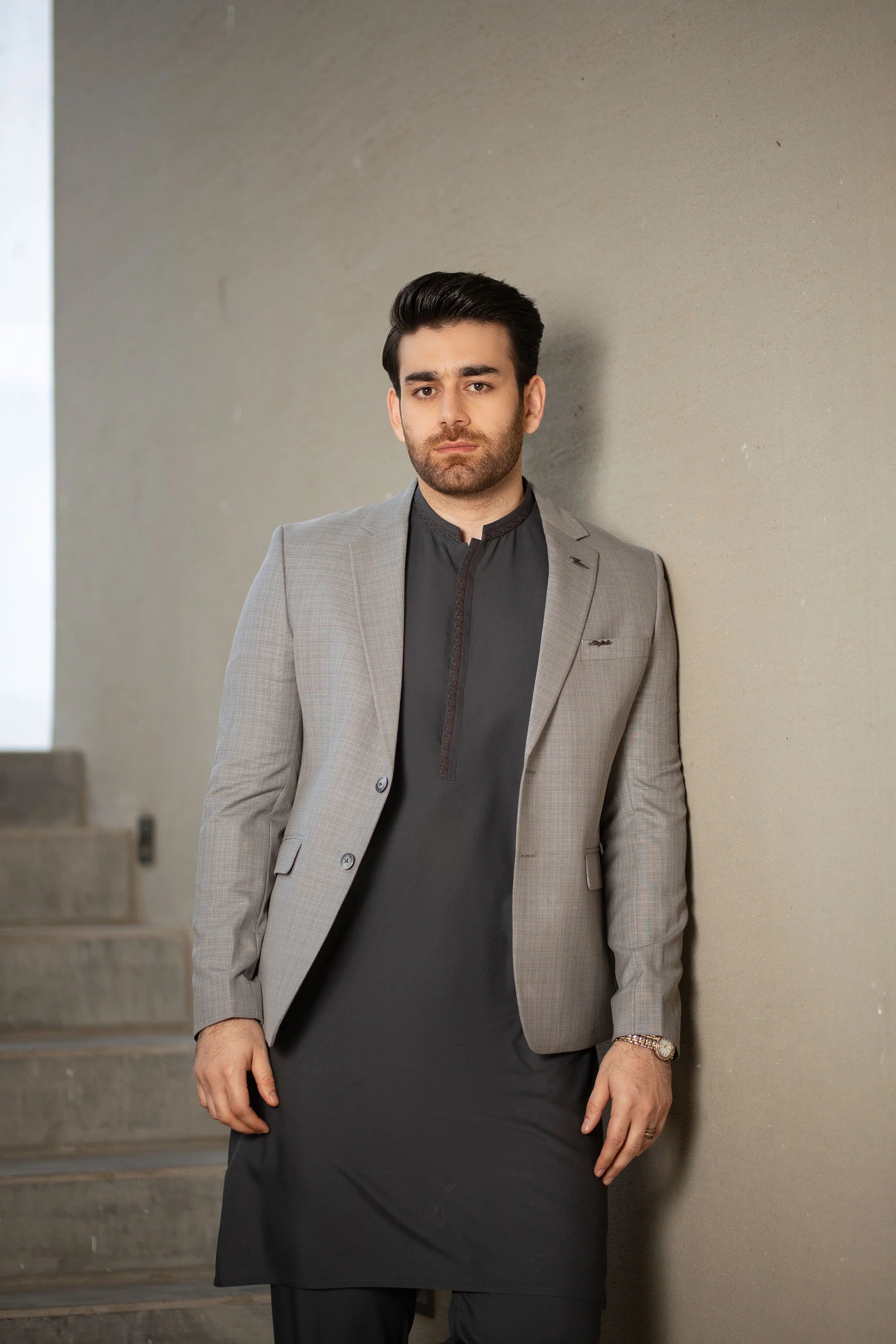 Steall Gray Blazer CS-299