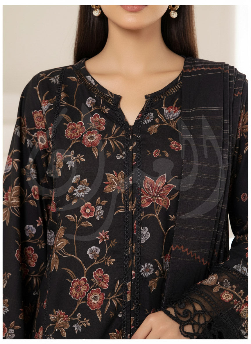 S'Pret - Emb Lawn 644 Black