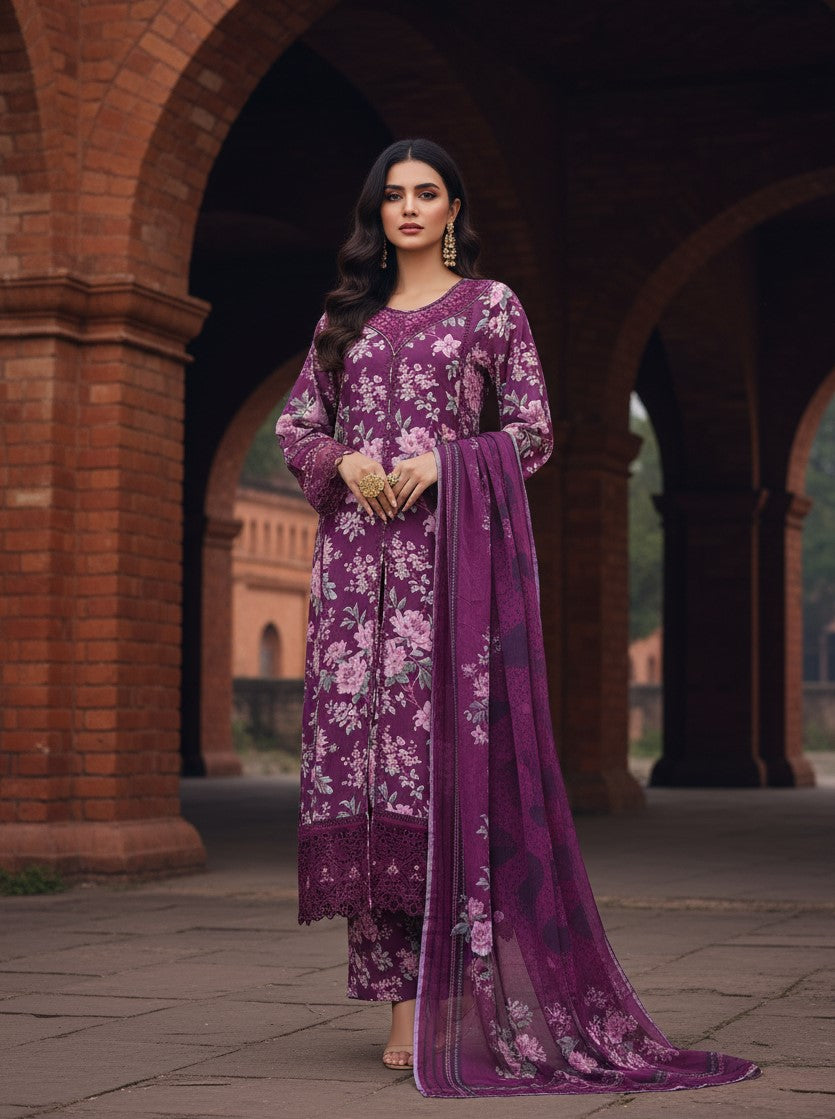 Violet Muse - Sadabahar Viscose