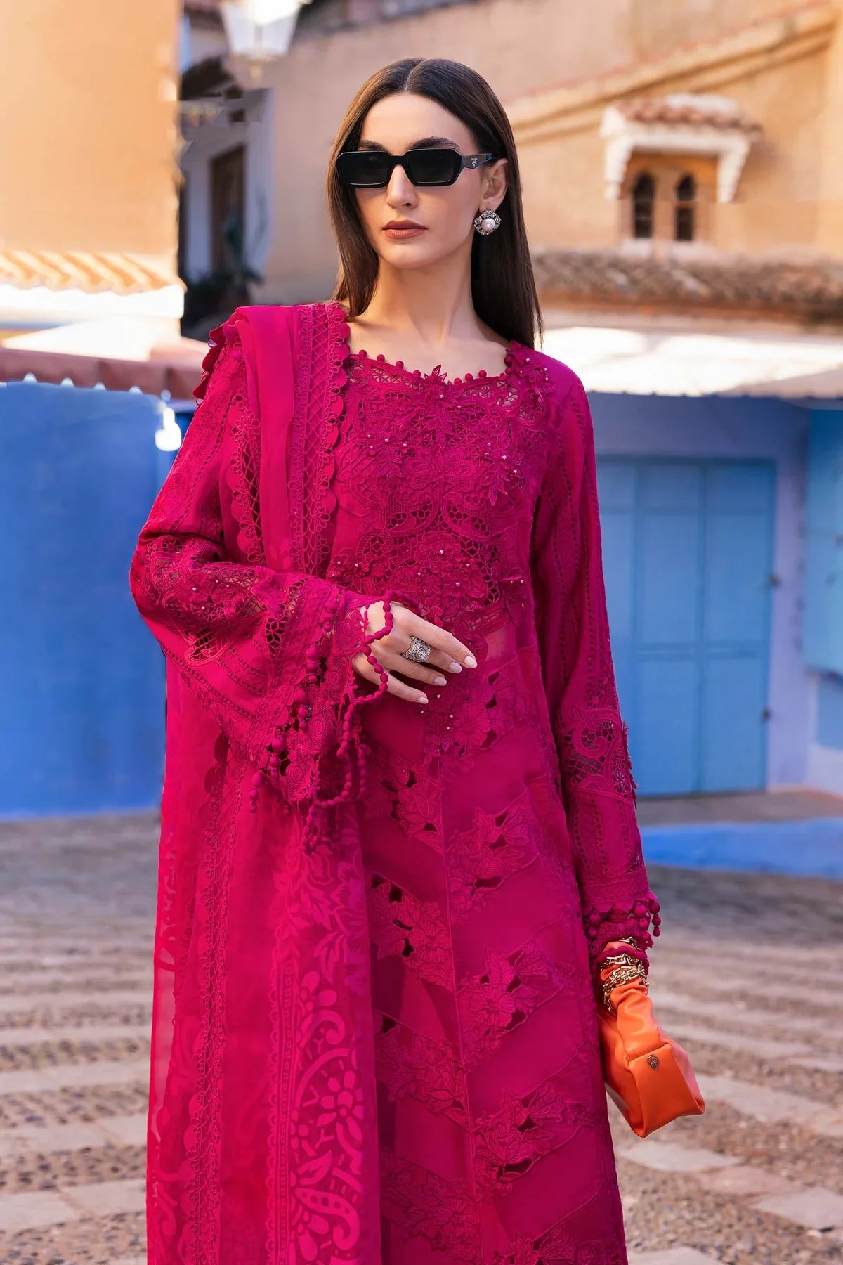 3 Piece Unstitched Embroidered Lawn Suit | D-2508-A