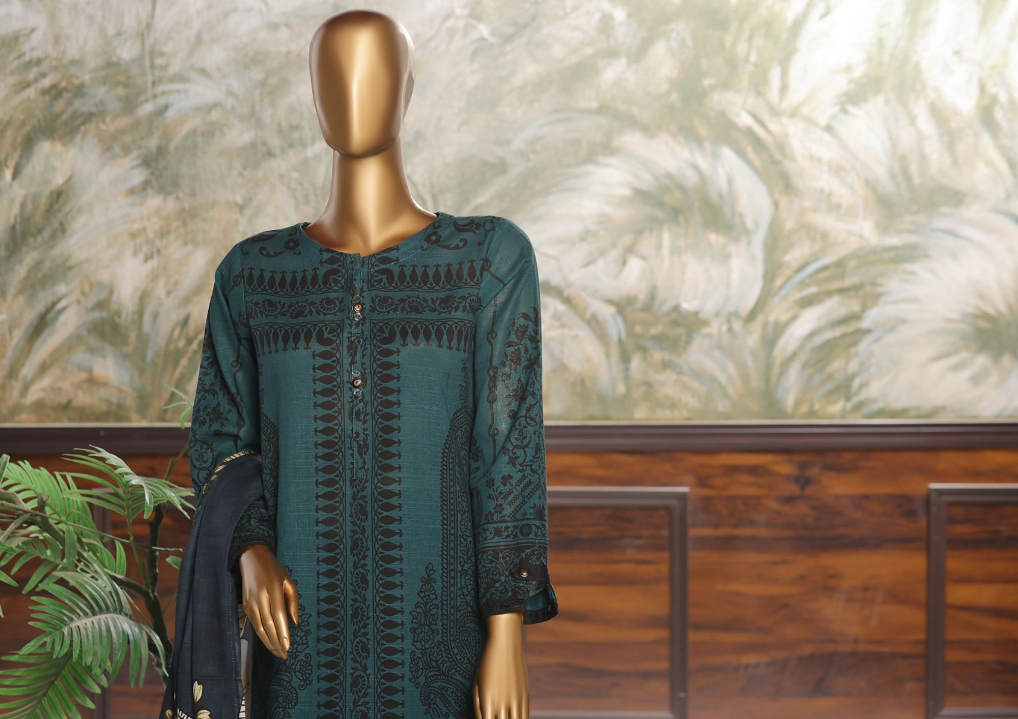 HZ - RTW Wintry Prints Emerald