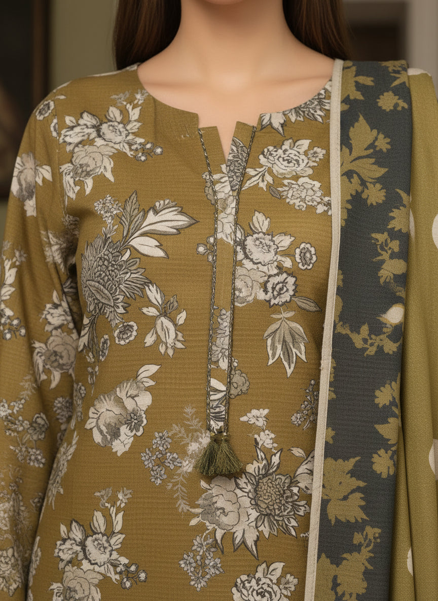 Zaitoon - Printed Khaddar