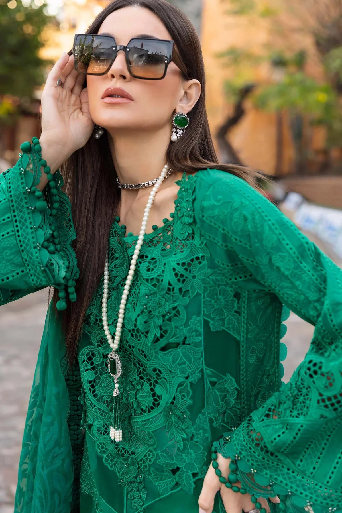 3 Piece Unstitched Embroidered Lawn Suit | D-2508-B