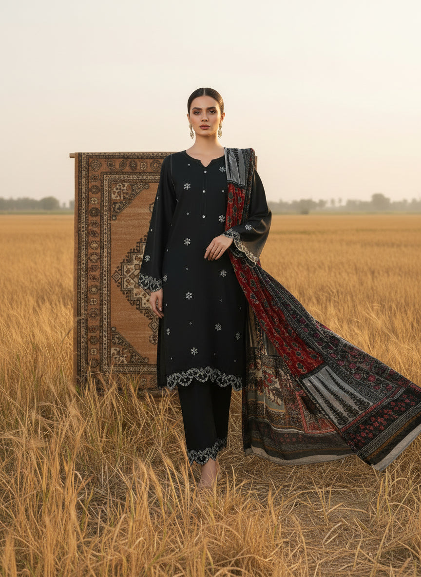 Midnight - SB Viscose with palachi shawl