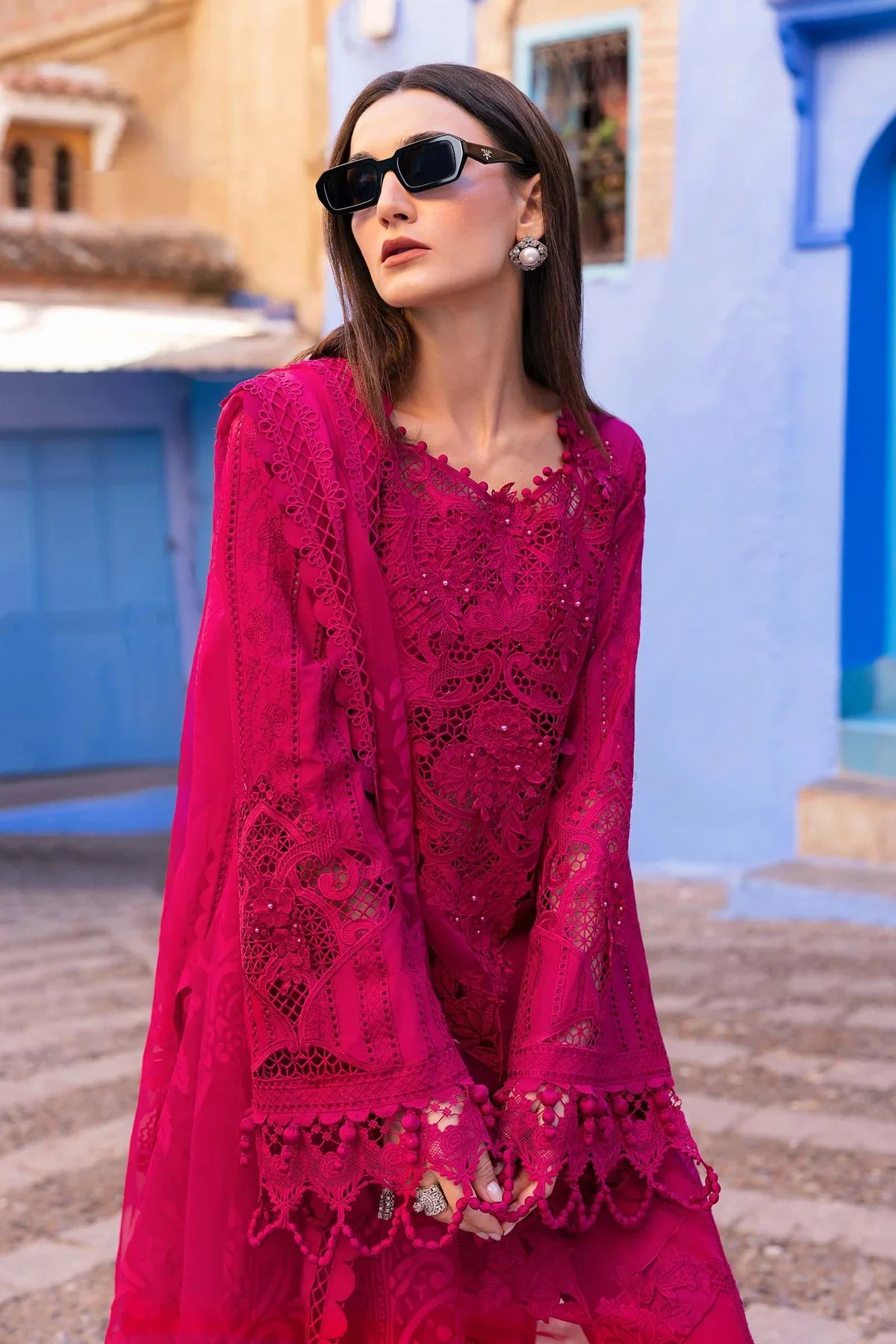 3 Piece Unstitched Embroidered Lawn Suit | D-2508-A