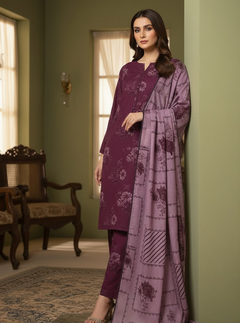 Cherry - Printed khaddar