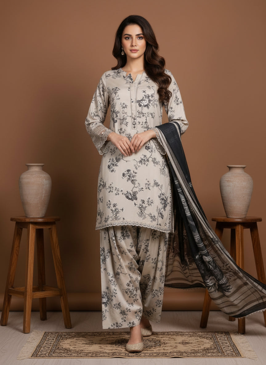 Wasli - SB Viscose Farshi shalwar