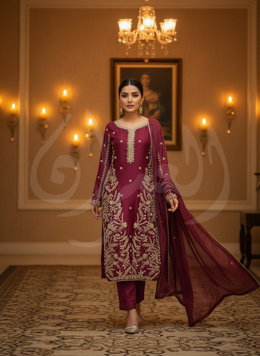 Mystic Mehroon - RR 10 SILK