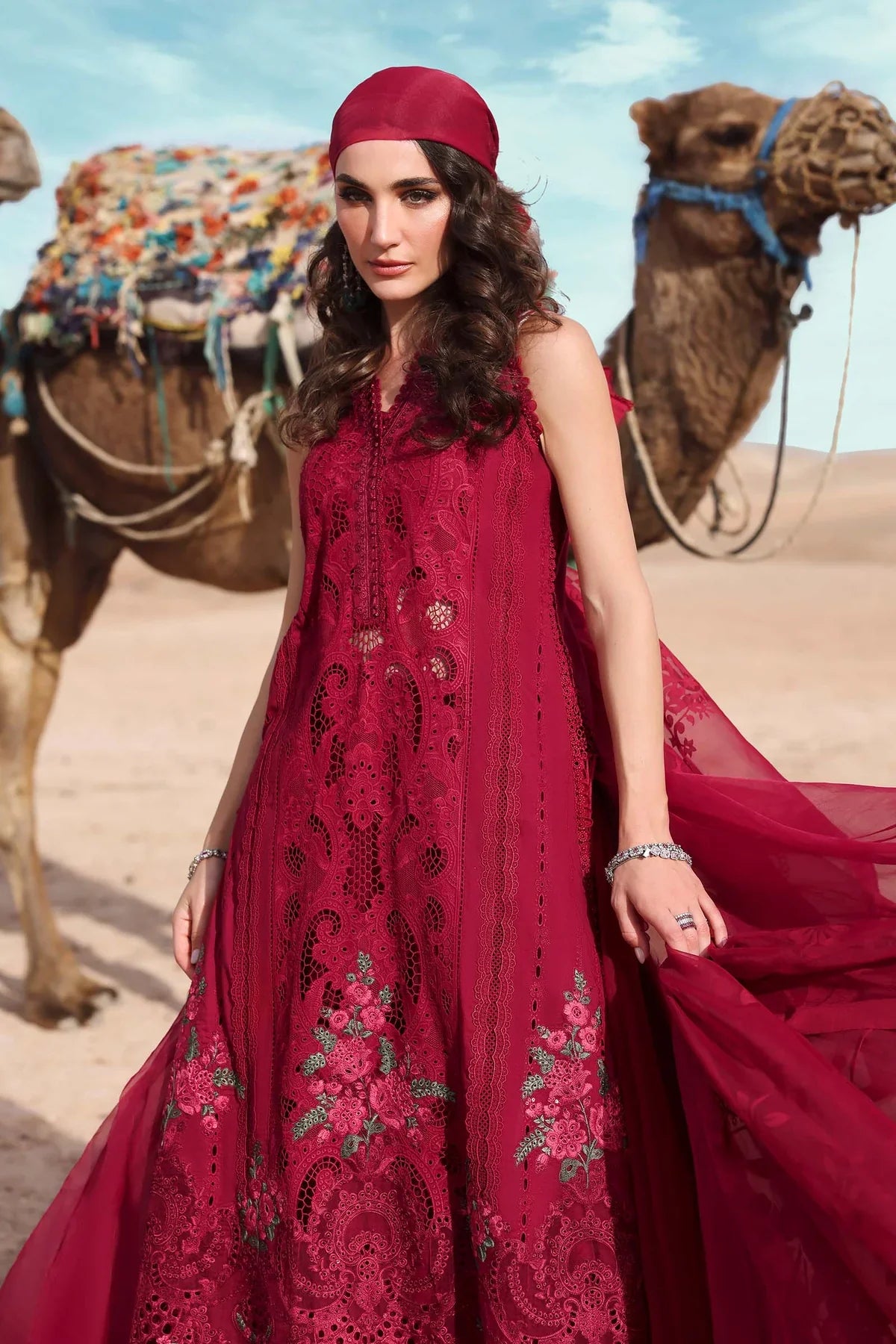 Maria B. Embroidered | Al-1067 Mehroon