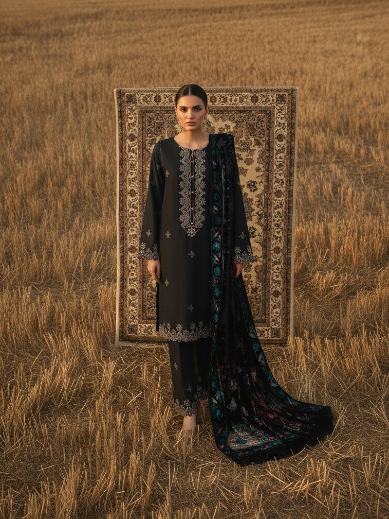 Noir - SB Viscose with palachi shawl