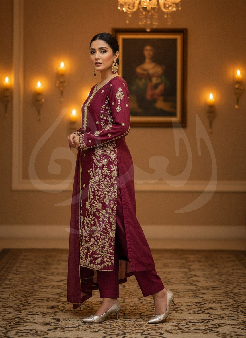 Mystic Mehroon - RR 10 SILK
