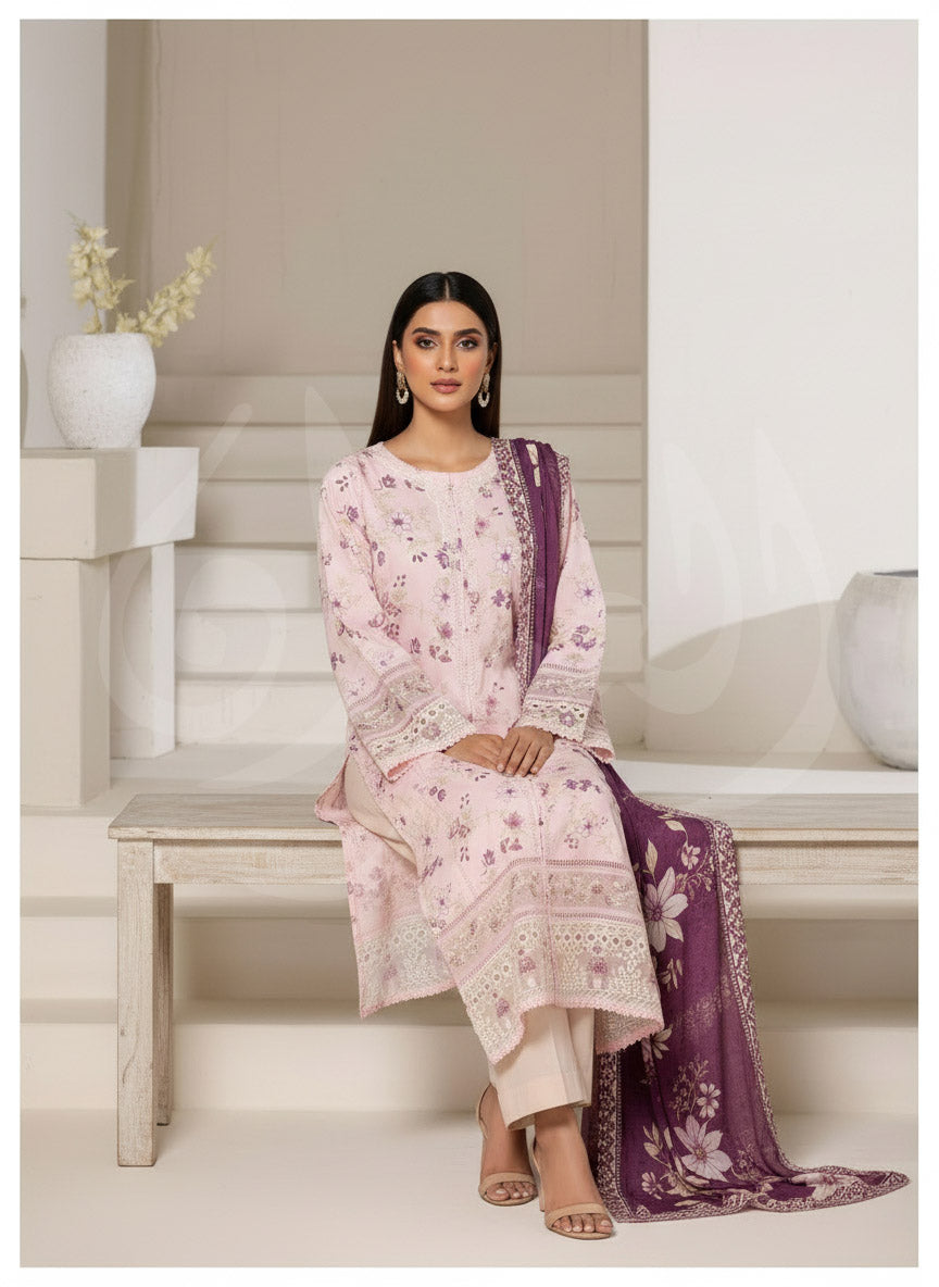 S'Pret - Emb Lawn 643 Plum