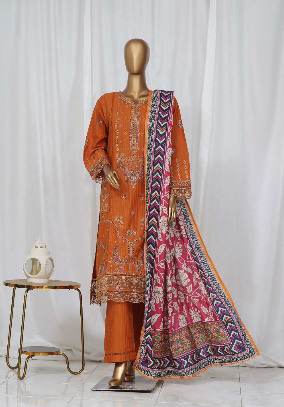 SB Luxury Embroidered Khaddar D-3399