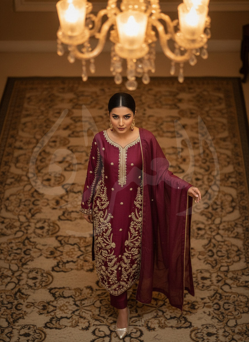 Mystic Mehroon - RR 10 SILK