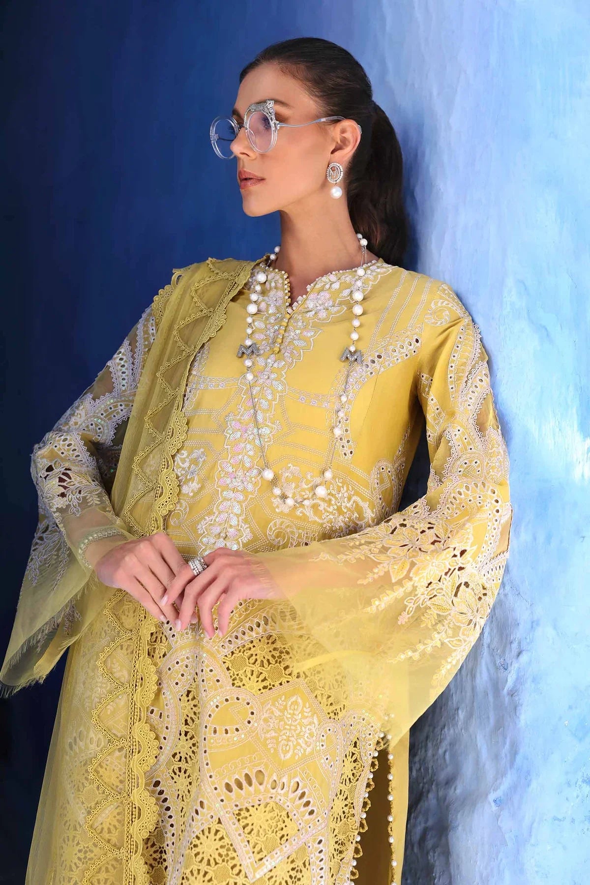 3 Piece Unstitched Embroidered Lawn Suit | D-2512-A