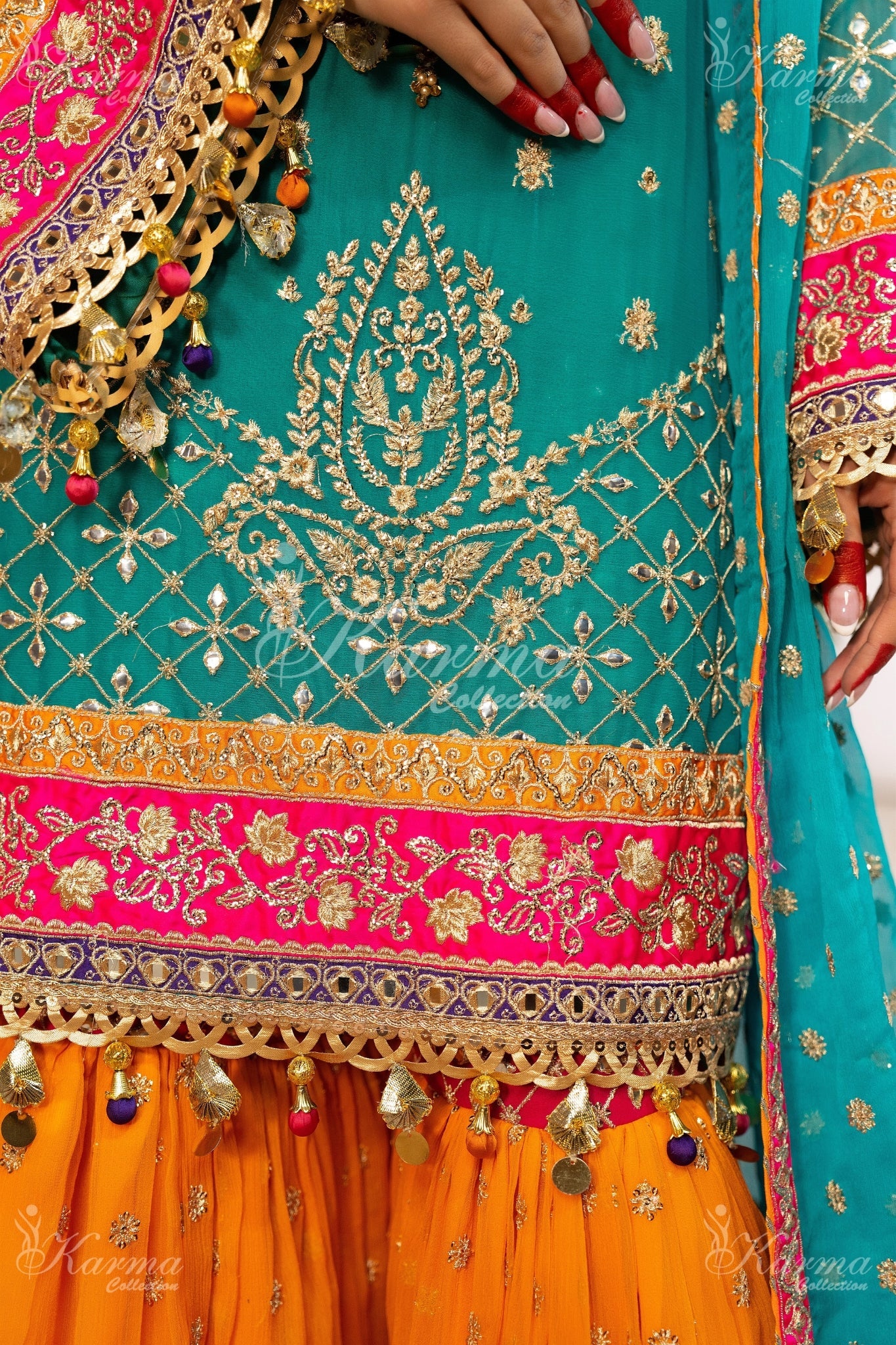 Rang Rezza | kcs-f-425-sea-green-orange AL IMRAN BOUTIQUE Rang Rezza | kcs-f-425-sea-green-orange AL IMRAN BOUTIQUE