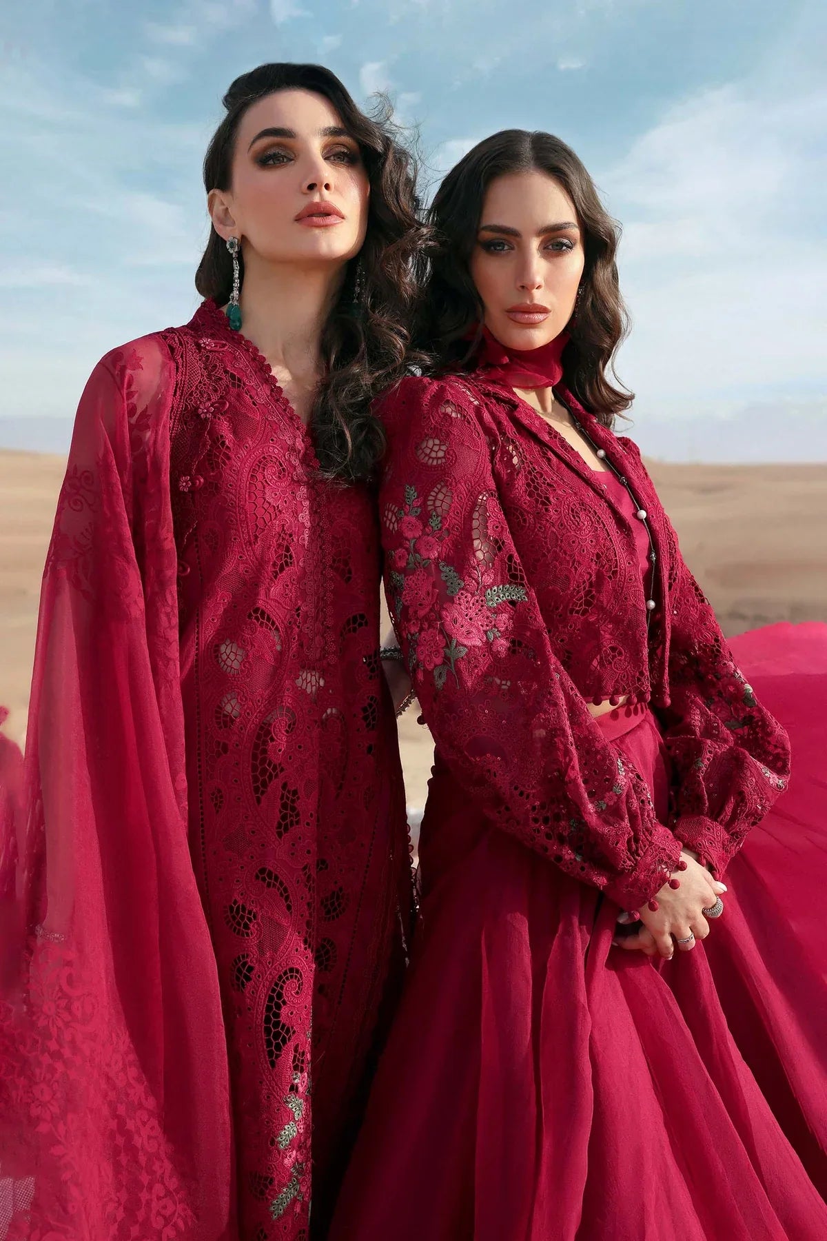 Maria B. Embroidered | Al-1067 Mehroon
