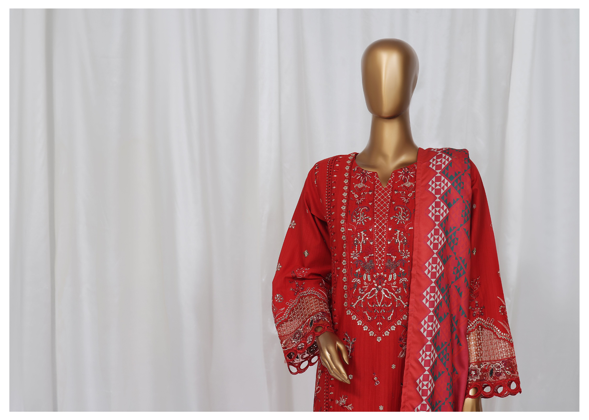 SB Luxury Embroidered Khaddar D-3400