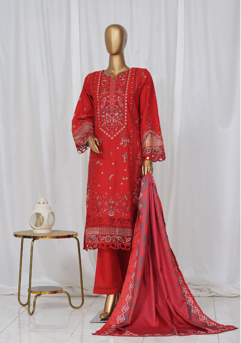 SB Luxury Embroidered Khaddar D-3400