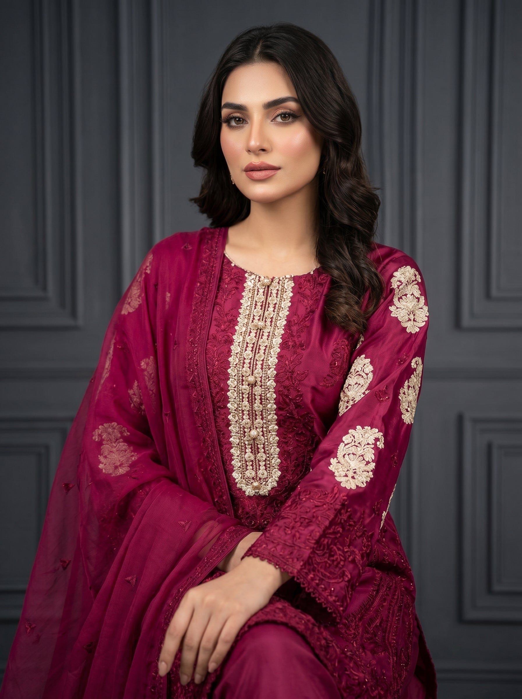 Sherrys Silk - Crimson Luxe