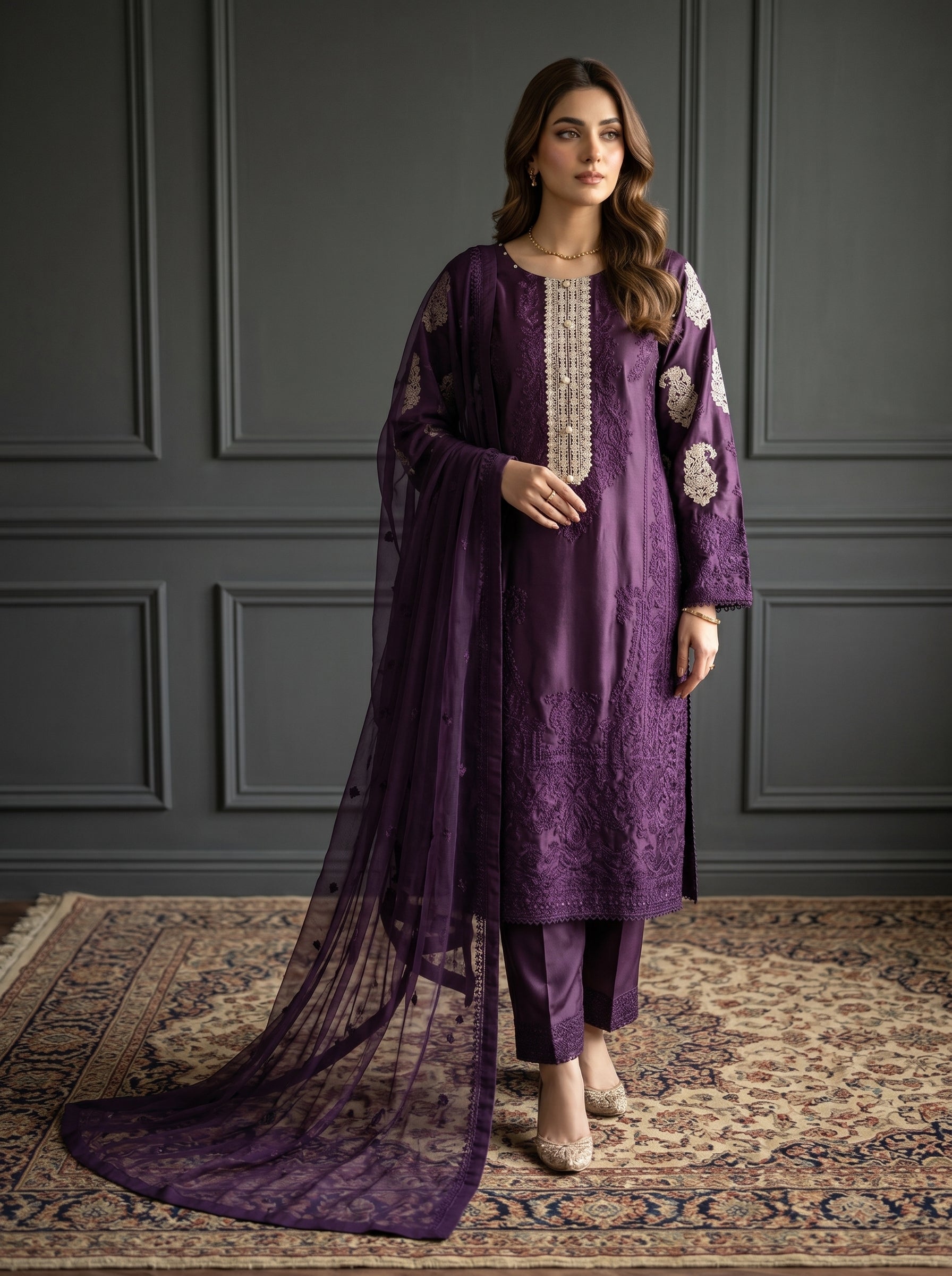 Sherrys Silk - Imperial Purple