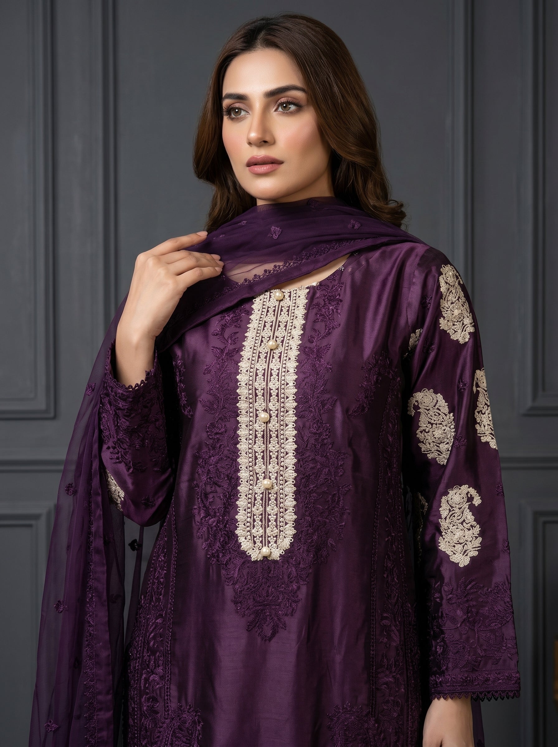 Sherrys Silk - Imperial Purple