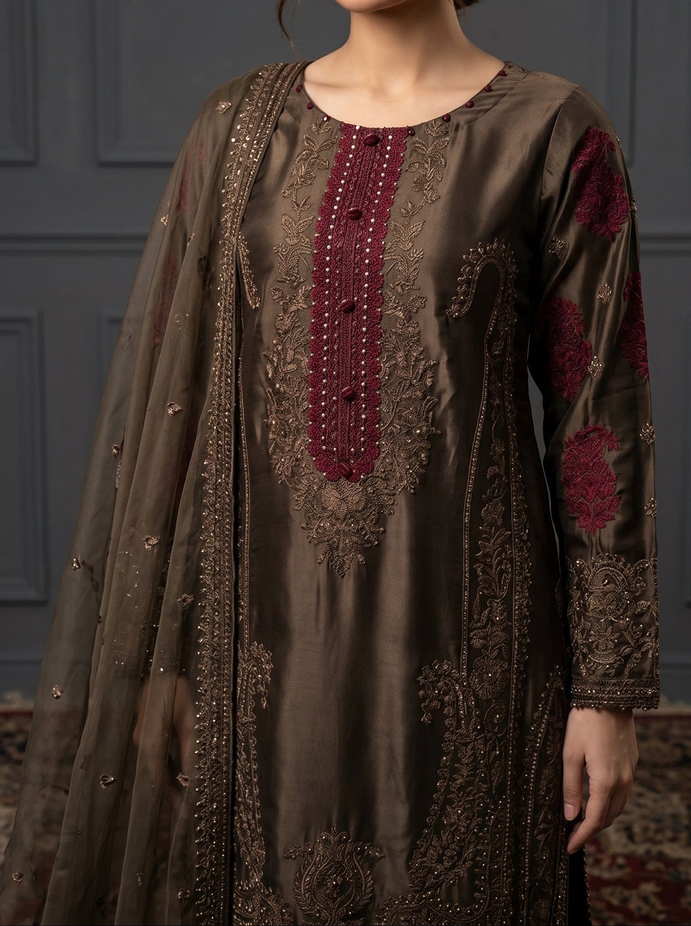Sherrys Silk - Bronze Sienna