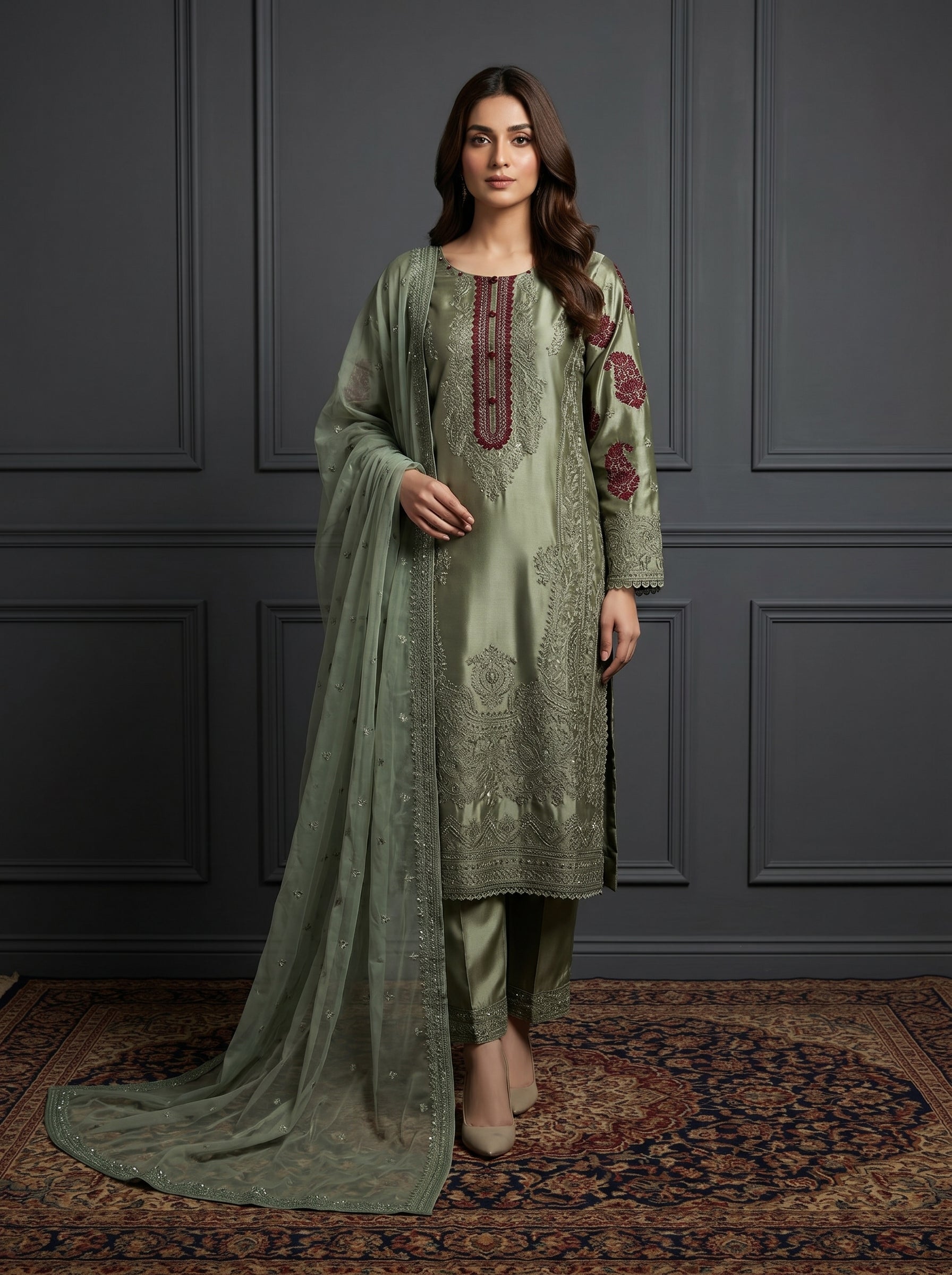 Sherry Silk - Olive Opulence