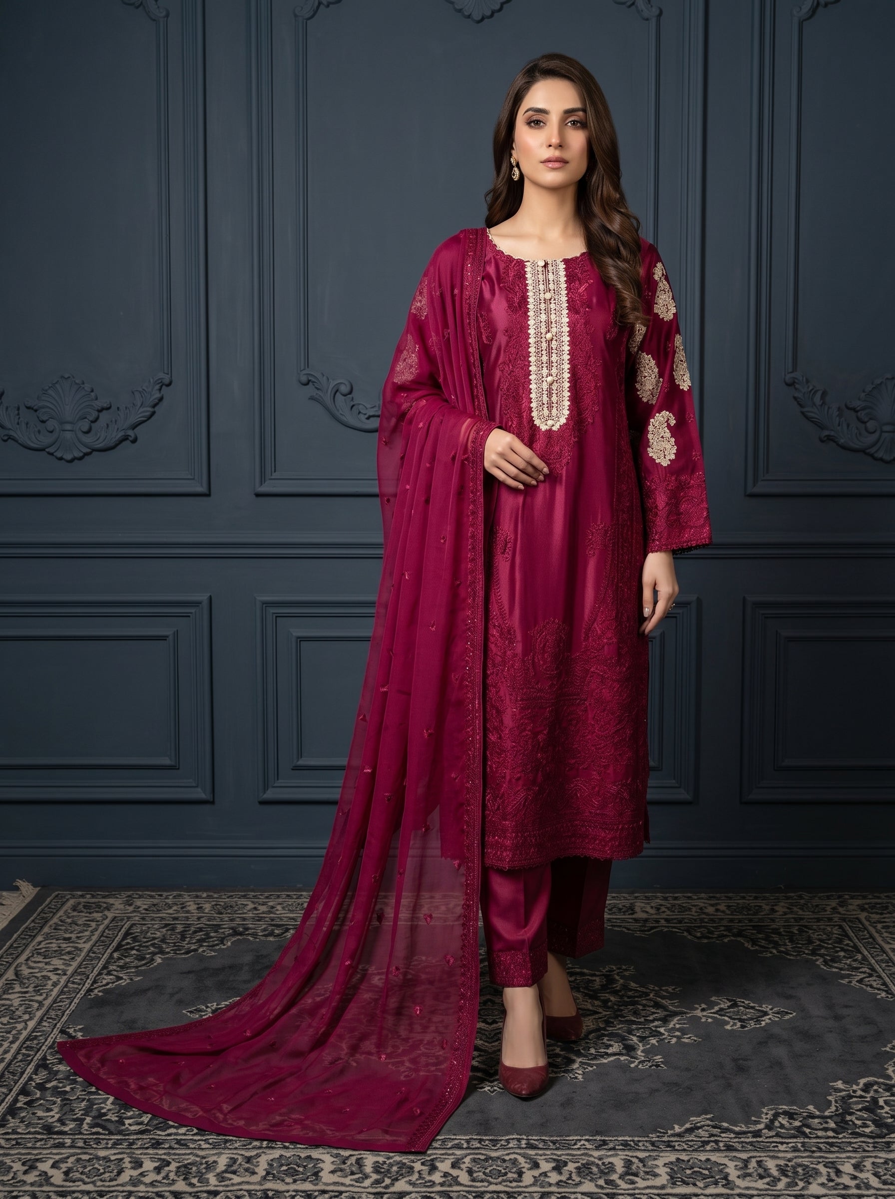 Sherrys Silk - Crimson Luxe