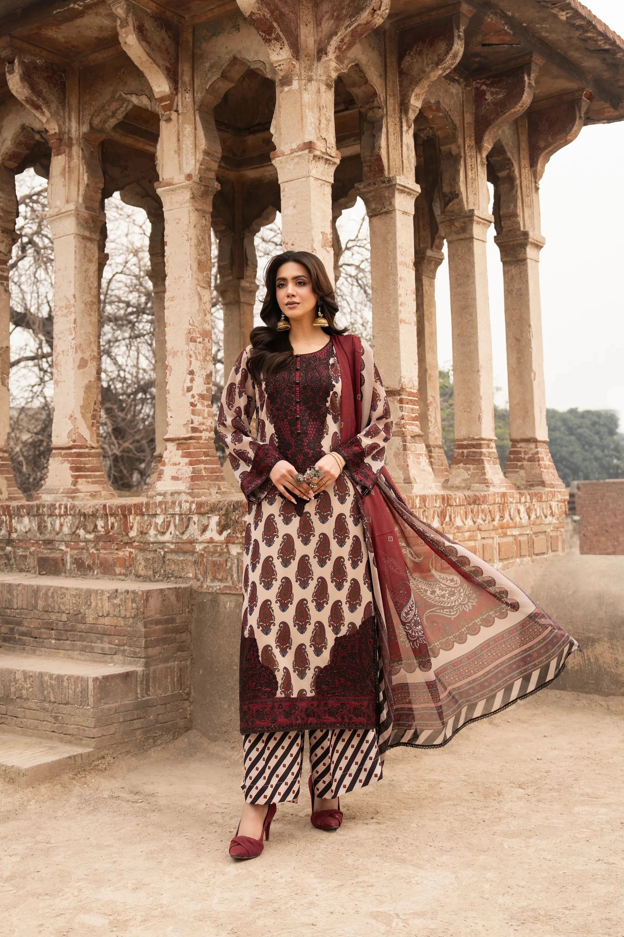 Karma-Aura- Wine Maroon F-516