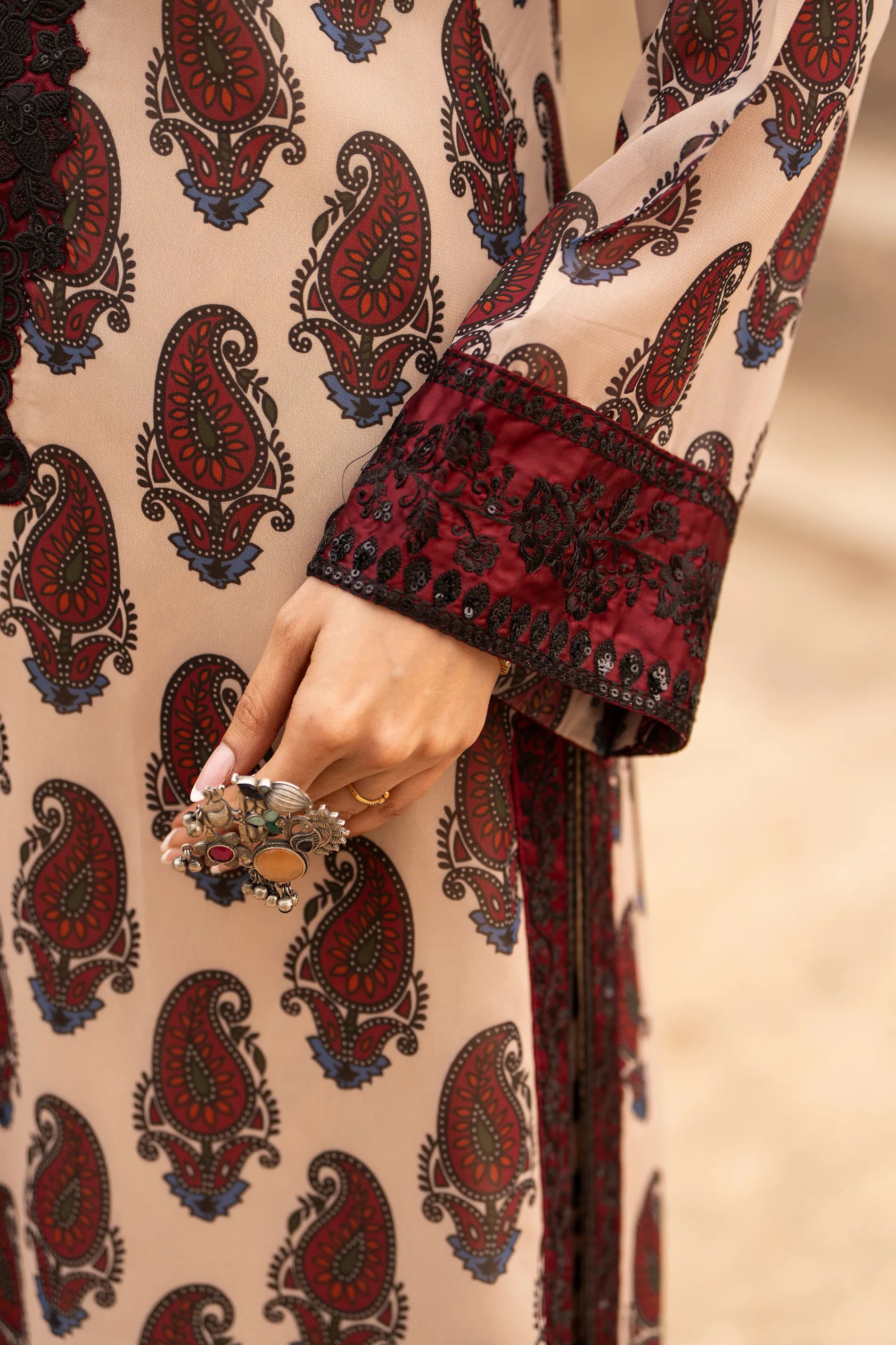 Karma-Aura- Wine Maroon F-516