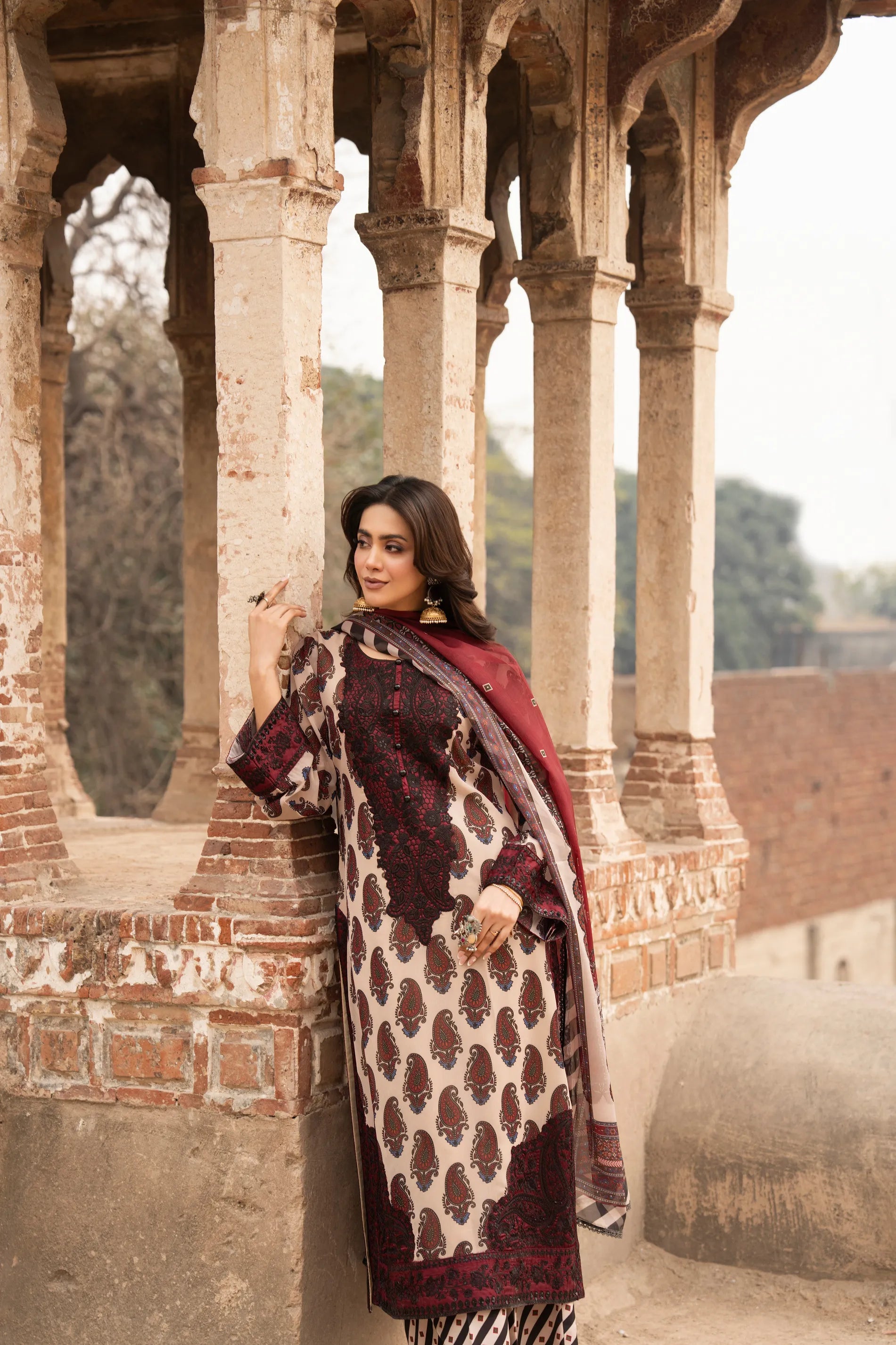 Karma-Aura- Wine Maroon F-516