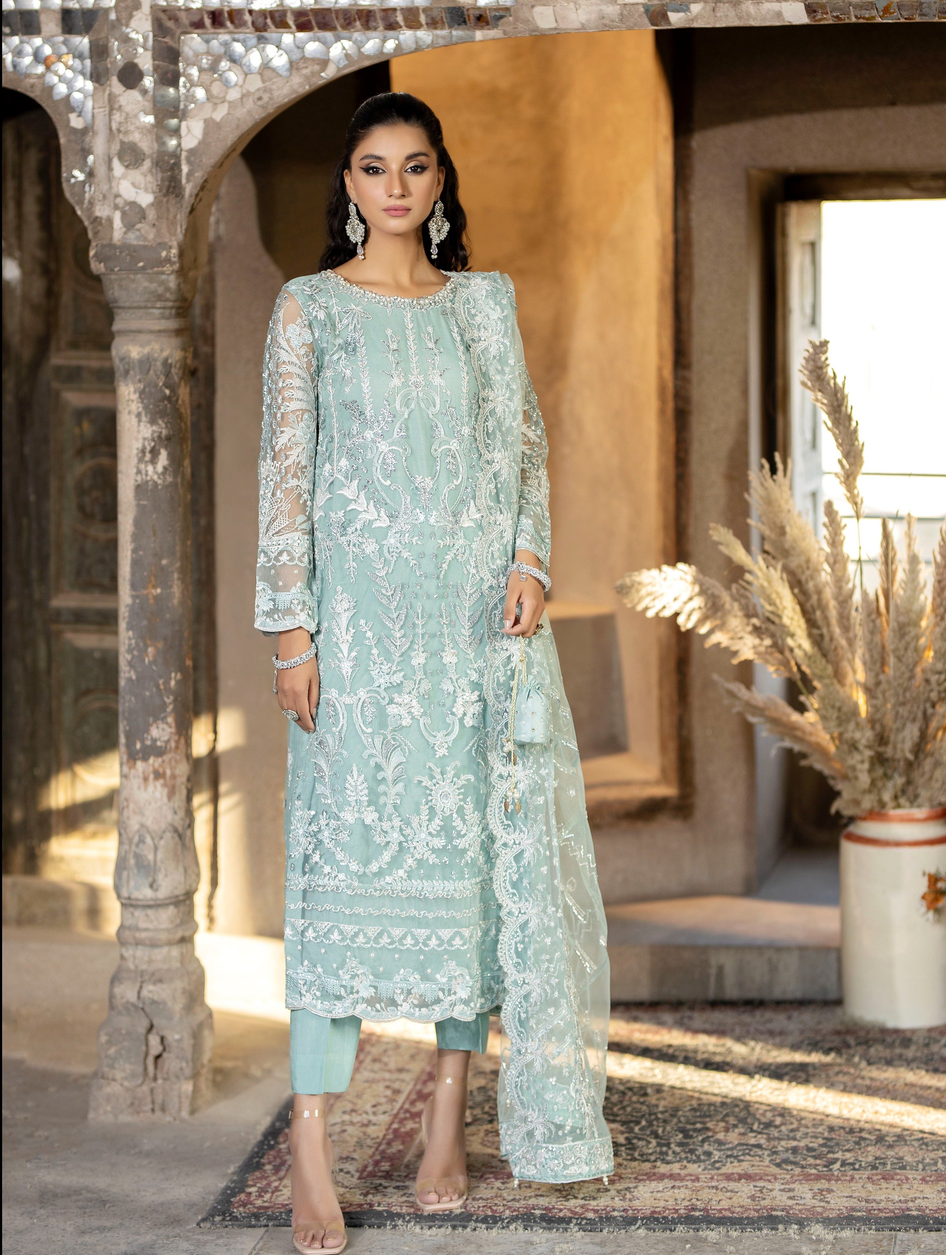 AL-3653 - Blue - Luxury Pret - Sherry's wardrobe