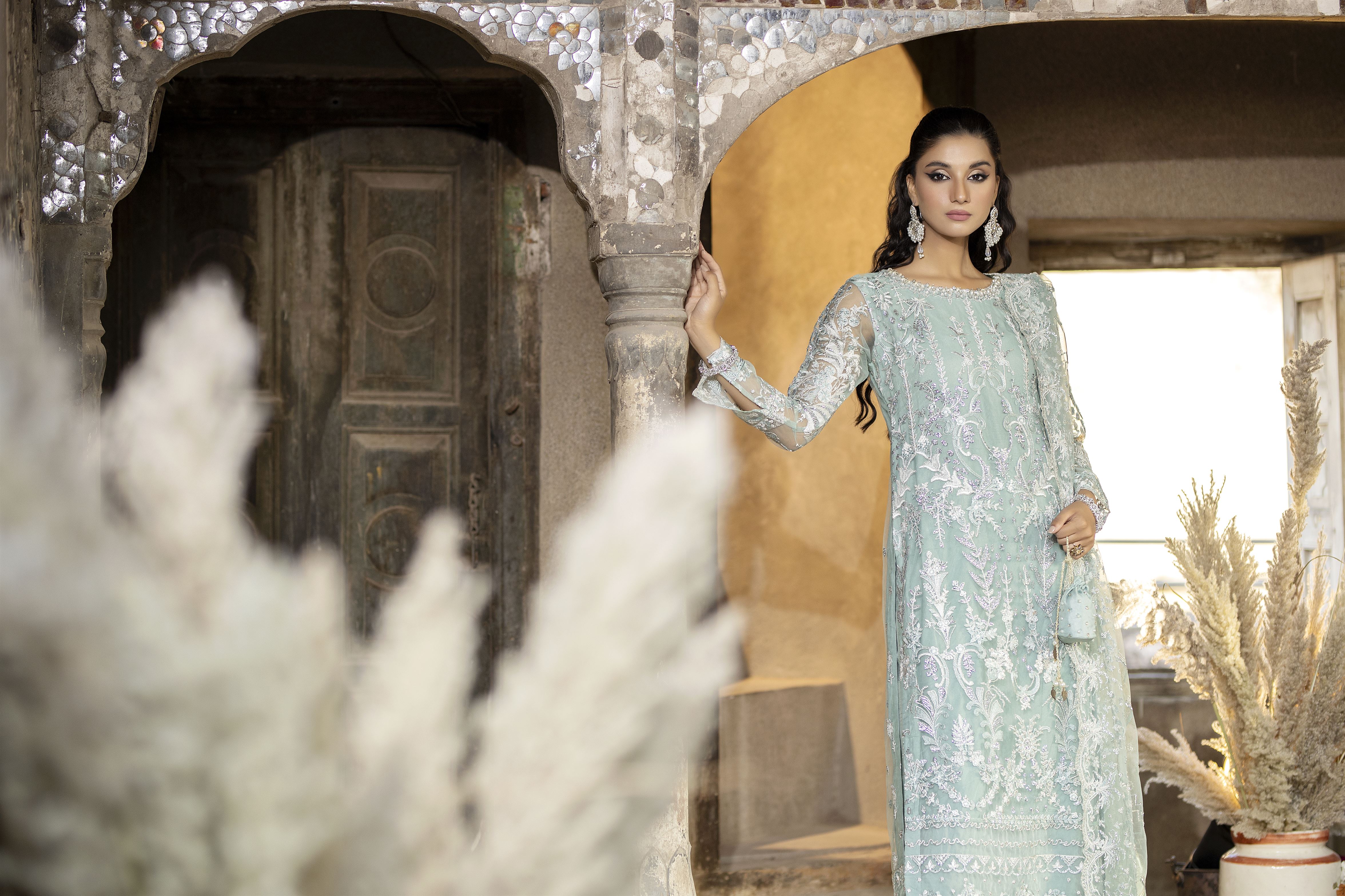 AL-3653 - Blue - Luxury Pret - Sherry's wardrobe