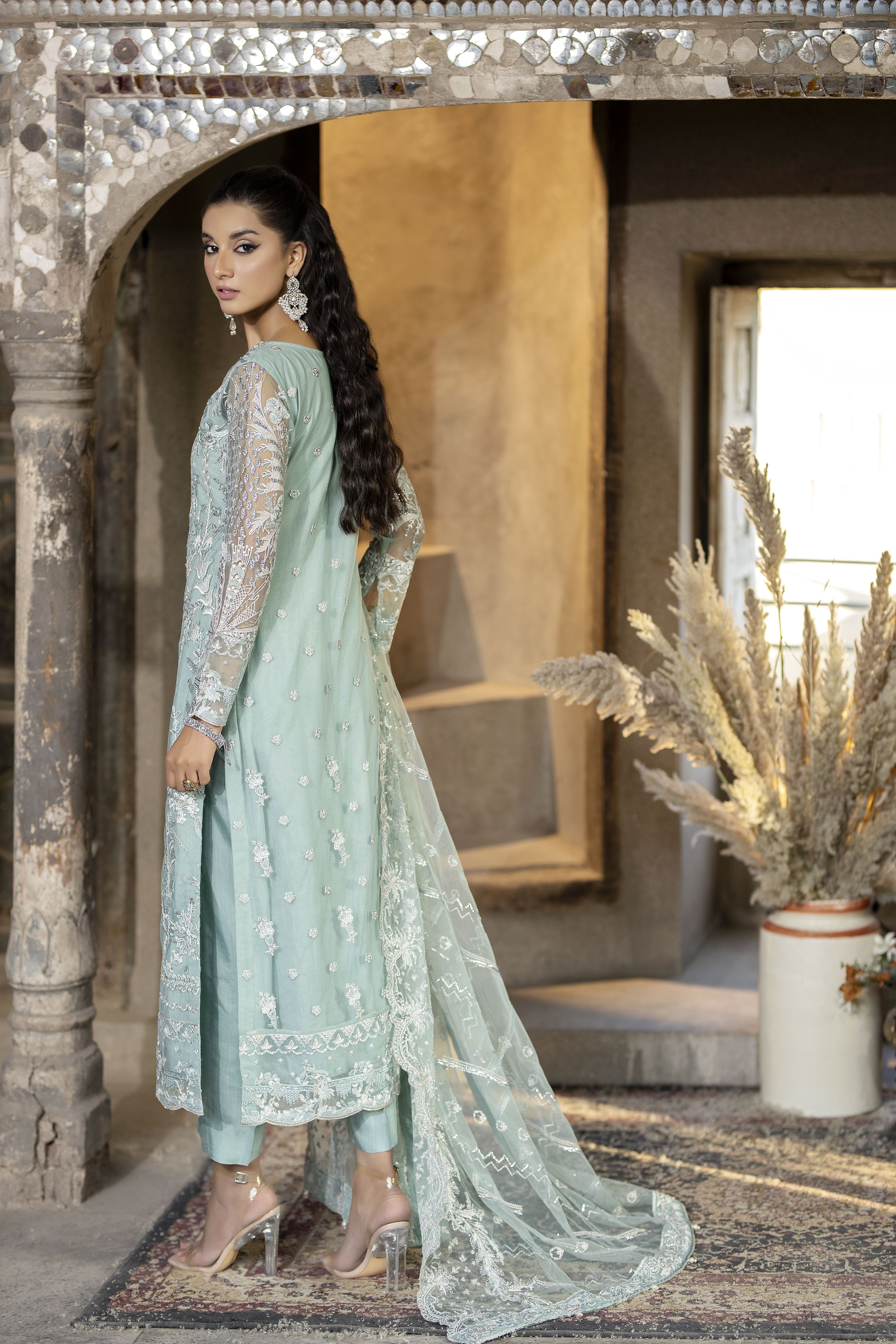 AL-3653 - Blue - Luxury Pret - Sherry's wardrobe