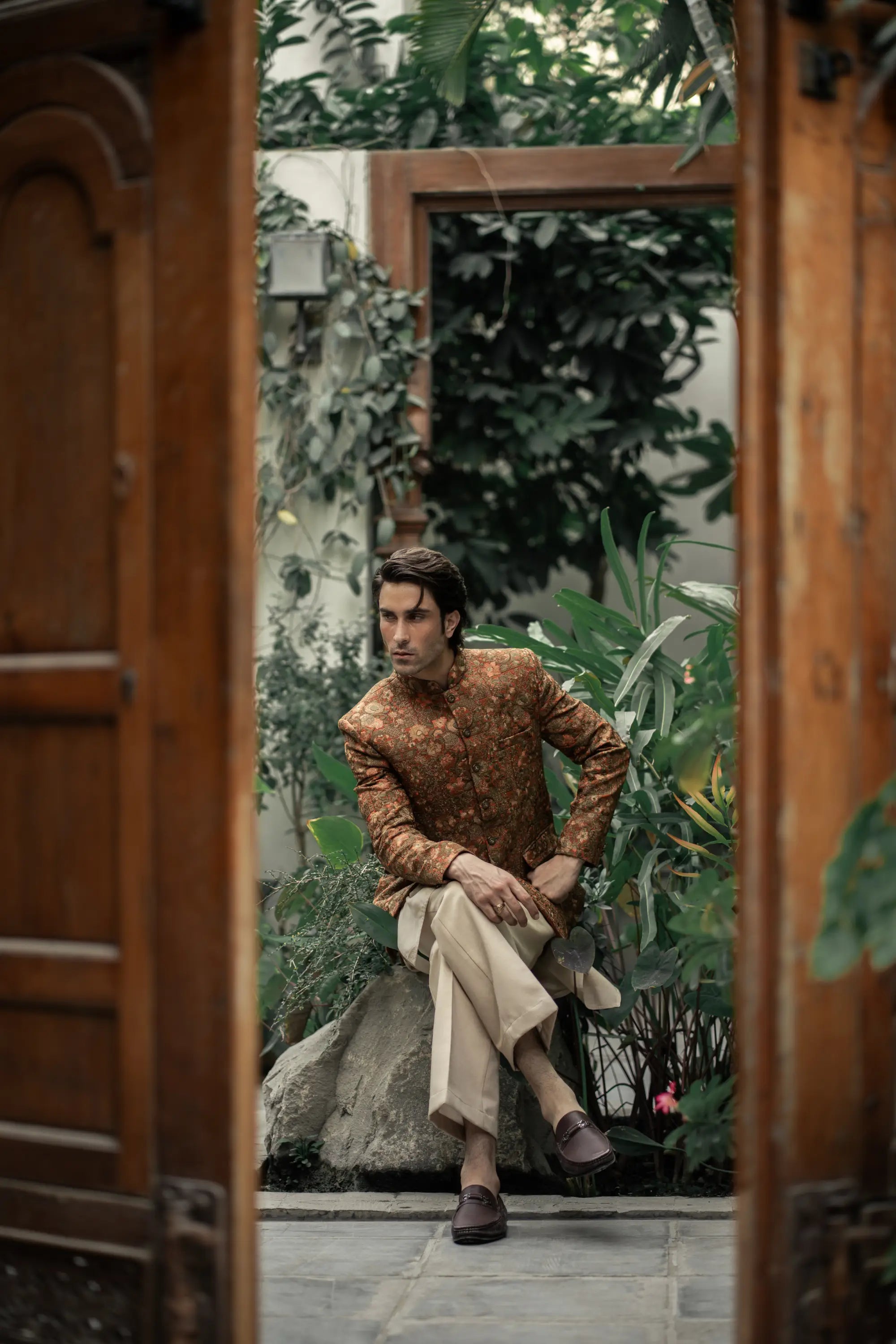 PrinRust Floral Embroideredce Coat PC-584