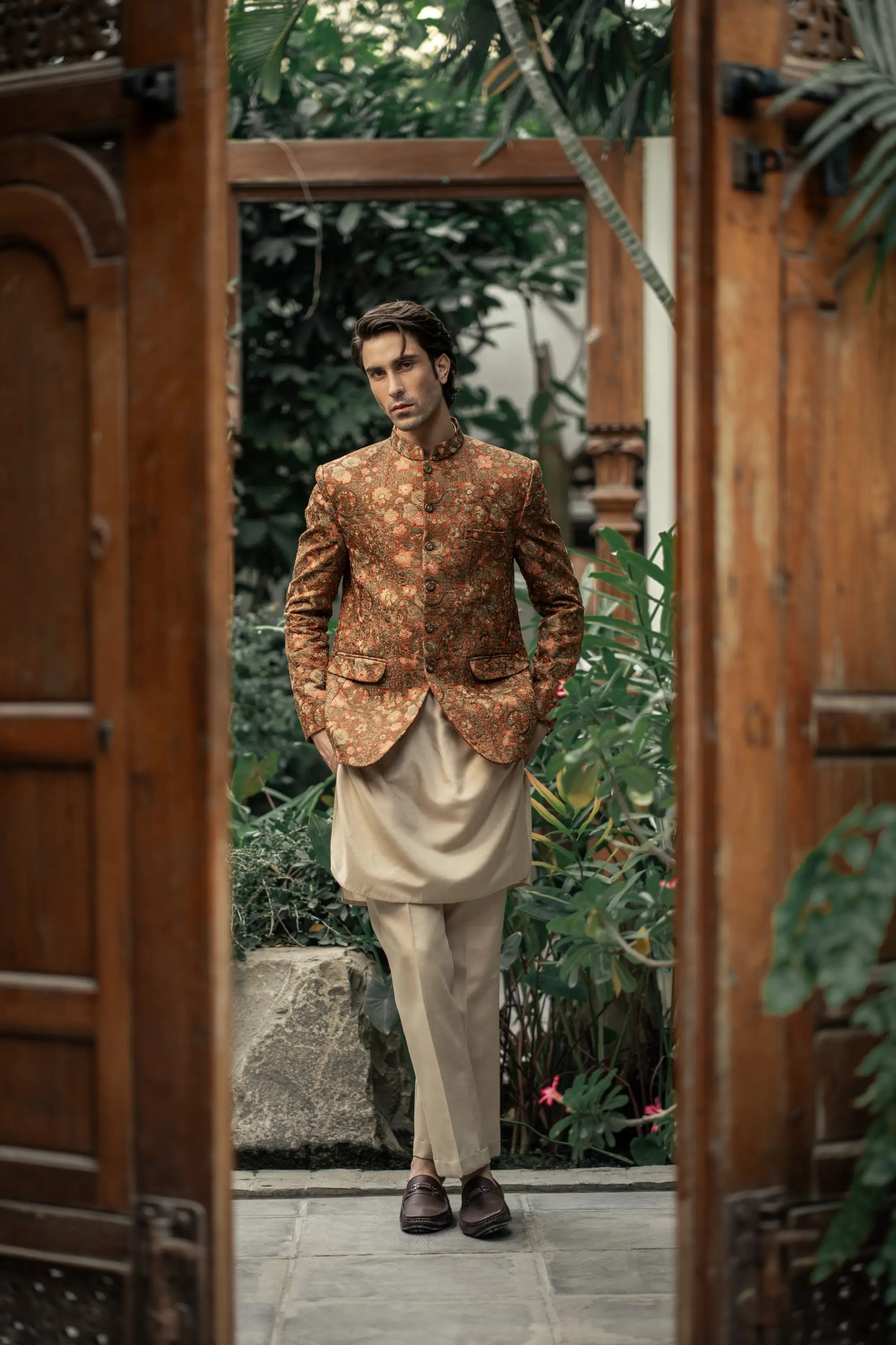 PrinRust Floral Embroideredce Coat PC-584