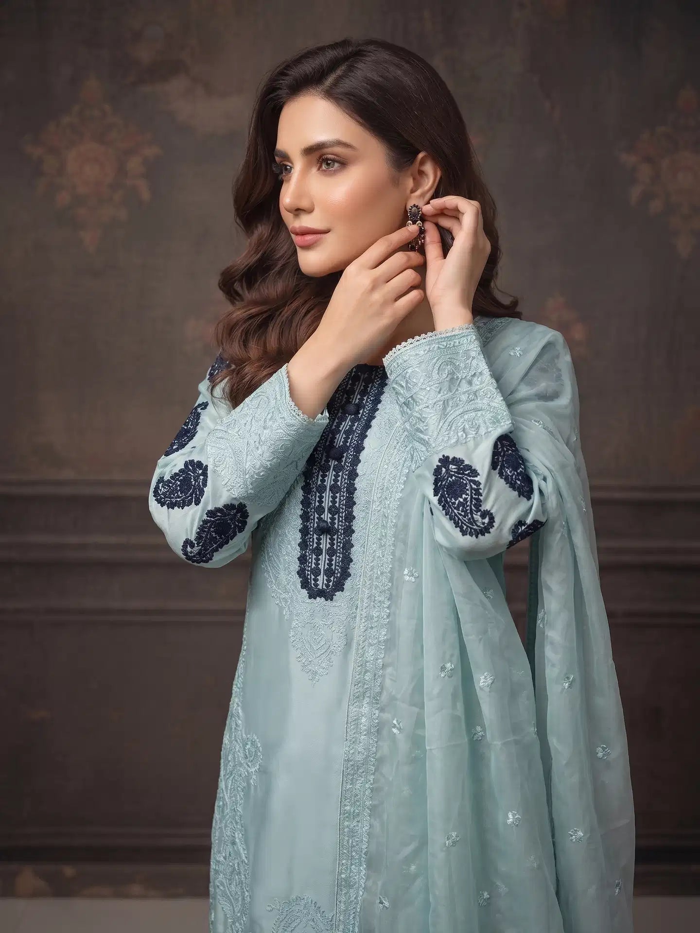 Sherrys Silk - Frosty Aqua