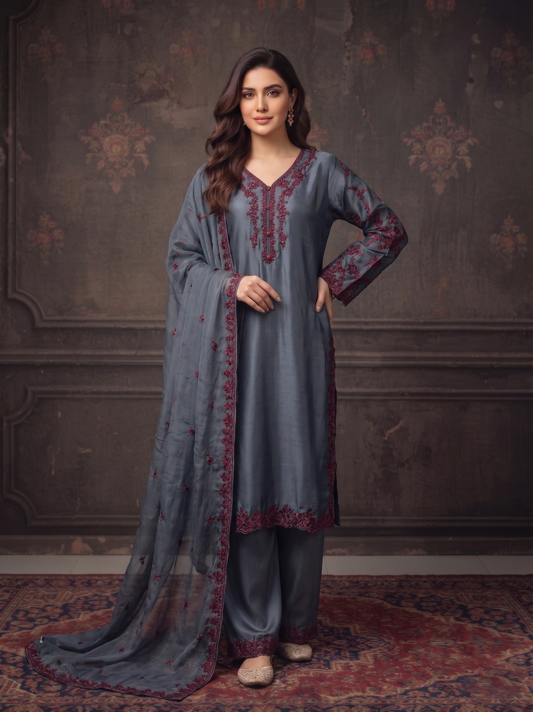 Sherrys Silk - Dark Grey
