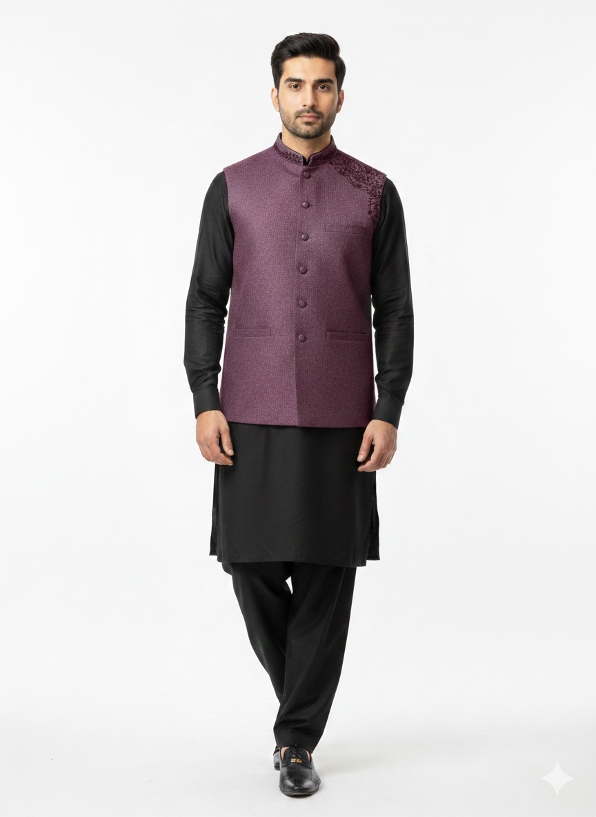 Maroon Waistcoat
