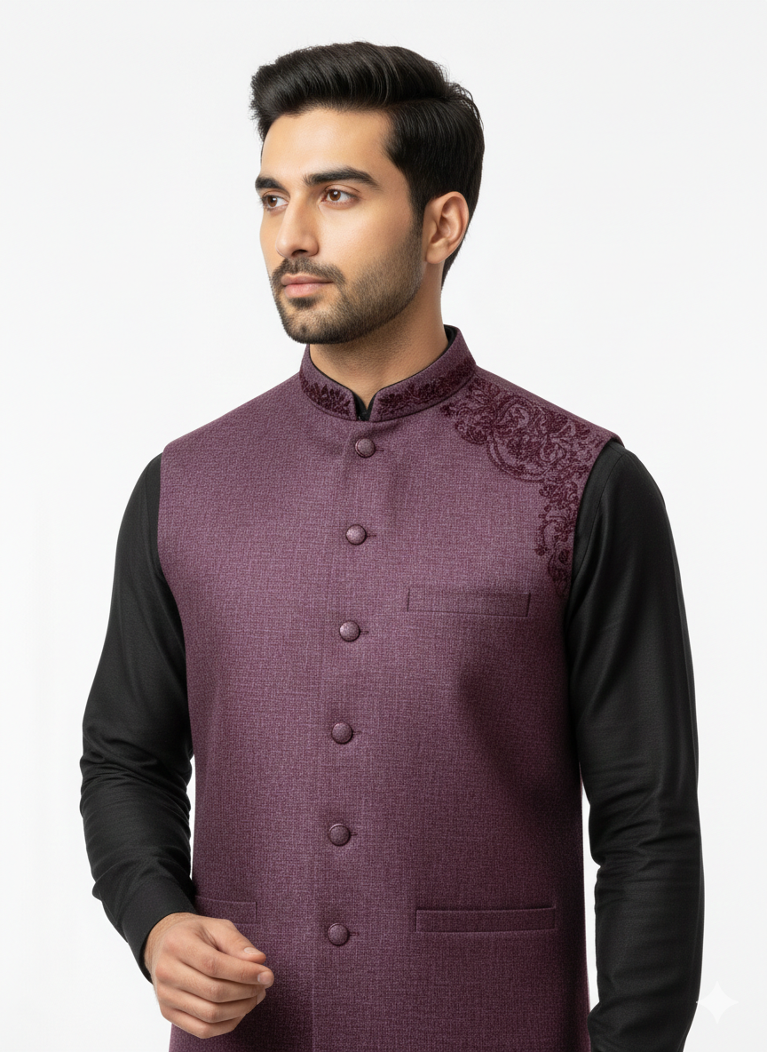 Maroon Waistcoat