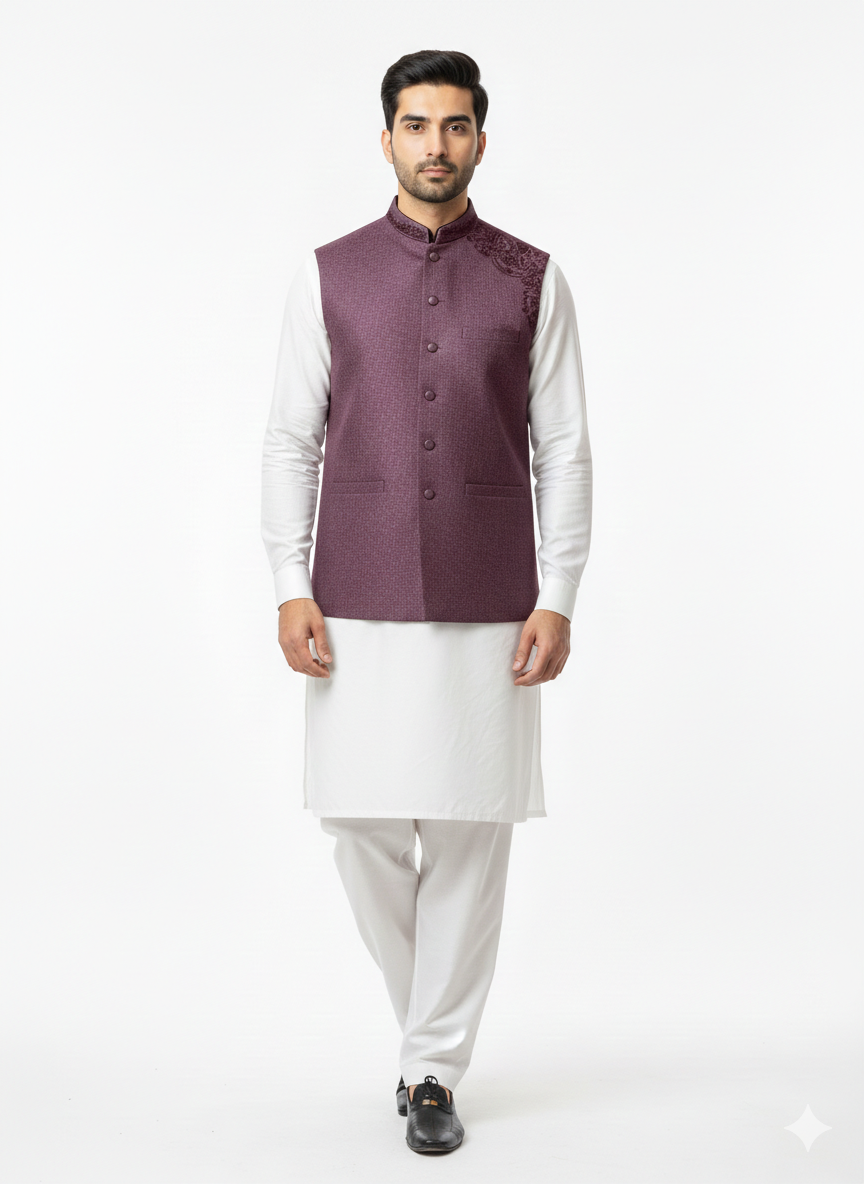Maroon Waistcoat